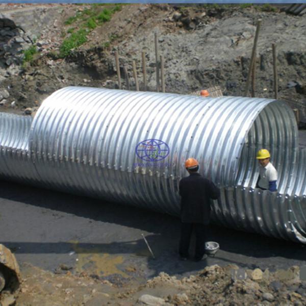 200x55 corrugated steel culvert supplied to west africa